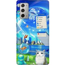 Lelia Samsung Galaxy Note 20 Uyumlu Baskılı Şeffaf Telefon Kılıfı | Koleksiyon: Aeroglass Mirage