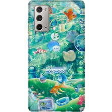 Lelia Samsung Galaxy Note 20 Uyumlu Baskılı Şeffaf Telefon Kılıfı | Koleksiyon: Aeroglass Mirage