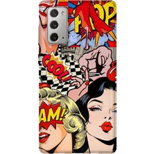 Lelia Samsung Galaxy Note 20 Uyumlu Baskılı Şeffaf Telefon Kılıfı | Koleksiyon: Chromatica Aura