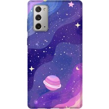 Lelia Samsung Galaxy Note 20 Uyumlu Baskılı Şeffaf Telefon Kılıfı | Koleksiyon: Cosmicwhisper Skyset