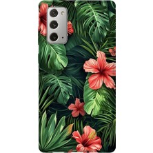 Lelia Samsung Galaxy Note 20 Uyumlu Baskılı Şeffaf Telefon Kılıfı | Koleksiyon: Floraluxe Botanica