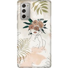 Lelia Samsung Galaxy Note 20 Uyumlu Baskılı Şeffaf Telefon Kılıfı | Koleksiyon: Oneline Essence