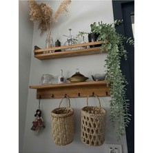 Ahsap Craft Ahşap Baharatlık Kahve Köşesi Askılık Terek