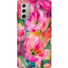 Lelia Samsung Galaxy Note 20 Uyumlu Baskılı Şeffaf Telefon Kılıfı | Koleksiyon: Pastelbloom Soft Series