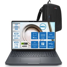 Dell Pro Max 16+ Intel Core Ultra 9 285HX 128GB 2tb SSD 16GB/RTXPRO4000 Blackwell 16" Wuxga 60hz Windows 11 Pro Kurumsal Iş Istasyonu MB16250EMEAP43 + Zettaçanta