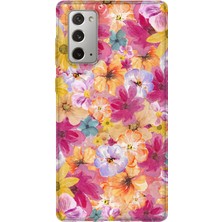Lelia Samsung Galaxy Note 20 Uyumlu Baskılı Şeffaf Telefon Kılıfı | Koleksiyon: Floraluxe Botanica