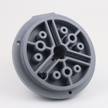 Fırıncı Depom Klima Üst Kapak - Gri Plastik Dairesel Montaj Gövdesi (Çoklu Bağlantı Yuvalı)