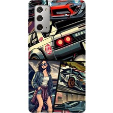 Lelia Samsung Galaxy Note 20 Uyumlu Baskılı Şeffaf Telefon Kılıfı | Koleksiyon: Turboline Streetworks