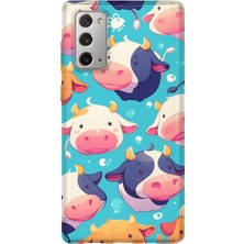 Lelia Samsung Galaxy Note 20 Uyumlu Baskılı Şeffaf Telefon Kılıfı | Koleksiyon: Cute Animals