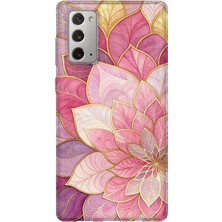 Lelia Samsung Galaxy Note 20 Uyumlu Baskılı Şeffaf Telefon Kılıfı | Koleksiyon: Colorwave Flux
