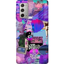 Lelia Samsung Galaxy Note 20 Uyumlu Baskılı Şeffaf Telefon Kılıfı | Koleksiyon: Neondream District