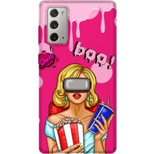 Lelia Samsung Galaxy Note 20 Uyumlu Baskılı Şeffaf Telefon Kılıfı | Koleksiyon: Queenmode Femme