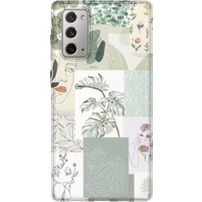Lelia Samsung Galaxy Note 20 Uyumlu Baskılı Şeffaf Telefon Kılıfı | Koleksiyon: Oneline Essence