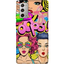 Lelia Samsung Galaxy Note 20 Uyumlu Baskılı Şeffaf Telefon Kılıfı | Koleksiyon: Queenmode Femme