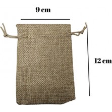 Özer Kutu Jüt Hasır 50 Adet 9X12 cm Boy Takı, Altın ve Hediye Kesesi