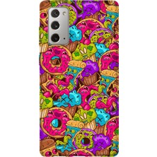 Lelia Samsung Galaxy Note 20 Uyumlu Baskılı Şeffaf Telefon Kılıfı | Koleksiyon: Snacktoon Delight