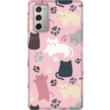 Lelia Samsung Galaxy Note 20 Uyumlu Baskılı Şeffaf Telefon Kılıfı | Koleksiyon: Cute Animals