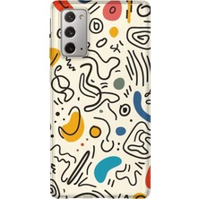 Lelia Samsung Galaxy Note 20 Uyumlu Baskılı Şeffaf Telefon Kılıfı | Koleksiyon: Oneline Essence