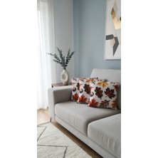 Özdağ Home Concept 3D Dijital Baskı Premium Kumaş Kırlent Kılıfı 43X43 cm 2’li Set–dekoratif Yastık