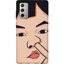 Lelia Samsung Galaxy Note 20 Uyumlu Baskılı Şeffaf Telefon Kılıfı | Koleksiyon: Memecraft Studio