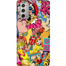 Lelia Samsung Galaxy Note 20 Uyumlu Baskılı Şeffaf Telefon Kılıfı | Koleksiyon: Queenmode Femme