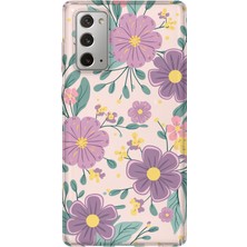 Lelia Samsung Galaxy Note 20 Uyumlu Baskılı Şeffaf Telefon Kılıfı | Koleksiyon: Pastelbloom Soft Series