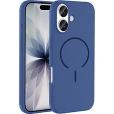 Sionel iPhone 17 Kılıf M-Safe Şarj Özellikli Zore Meta Kapak - Lacivert