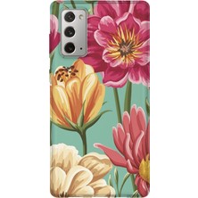 Lelia Samsung Galaxy Note 20 Uyumlu Baskılı Şeffaf Telefon Kılıfı | Koleksiyon: Floraluxe Botanica