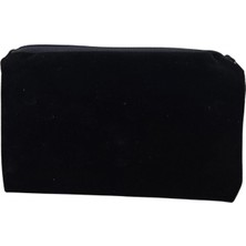 Özer Kutu Kadife (Süet)Cüzdan Kese Siyah 25 Adet 12X19 Boy Takı, Altın Kesesi (Fermuarlı)