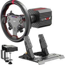 Pxn Vd4 Direct Drive Sim Racing Seti 4nm – W As Direksiyon, Pd Hm Pedal, Masa Kelepçeli, Pc Uyumlu Profesyonel Yarış Paketi