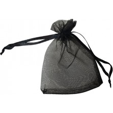 Özer Kutu Organize Tül Siyah 50 Adet 7x9 cm Boy Takı, Altın ve Hediye Kesesi