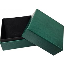 Özer Kutu Yeşil Sert Karton Saat & Kelepçe ve Bileklik Kutusu 2 Li Paket ( Içi Yastıklı)