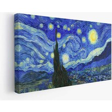 Grown Yıldızlı Gece Kanvas Tablo (De Sterrennacht)