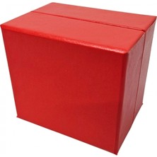 Özer Kutu Kırmızı Sert Karton Saat & Kelepçe ve Bileklik Kutusu 2 Li Paket ( Içi Yastıklı)