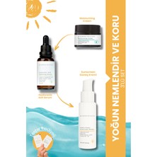 Glowmolecules Yoğun Nemlendir Koru 3'lü Set - Moisturizing Krem & Hyaluronic Serum & Güneş Kremi