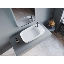 Turkuaz Seramik Turkuaz Nova Tezgahüstü Lavabo 70*42 cm