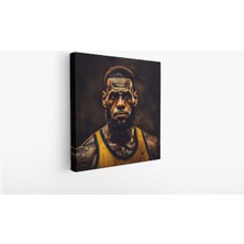 Grown Lebron James Portresi Kanvas Tablo