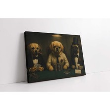 Grown Poker Oynayan Köpekler Kanvas Tablo
