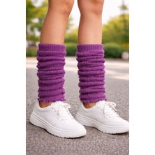 Urart Kadın Diz Altı Yumuşak Sıcak Tutan Dokulu Tozluk Çorap Konç