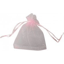 Özer Kutu Organize Tül Pembe 25 Adet 7x9 cm Boy Takı, Altın ve Hediye Kesesi