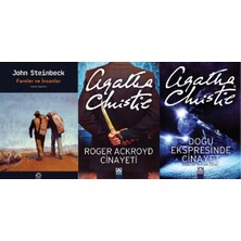 İletişim Yayınları Fareler ve Insanlar + Roger Ackroyd Cinayeti + Doğu Ekspresinde Cinayet 3 Kitap Set