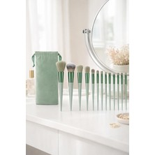 Busstier 13 Parça Profesyonel Makyaj Fırça Seti - Fondöten Allık Far Kontür + Saklama Torbası