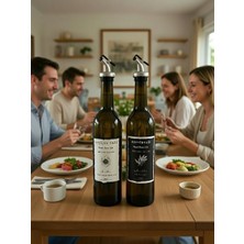 Trend Home Life Amber 2'li 750 ml Zeytinyağı ve Sıvıyağ Şişesi Yağdanlık Yağlık YENİ11YAĞLIK750ML