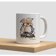 Beyaz Kupa Bardak A68 - Winnie The Pooh - Aşk Arkadaşlık Dostluk Sevgi