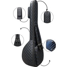 Erga Müzik Saz Kılıfı Bağlama Kılıfı Korumalı Kalın Kılıf Kısa Sap Bağlama Kılıfı