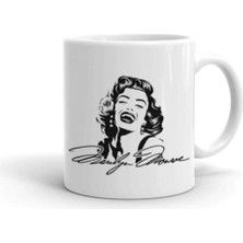 Marilyn Monroe Imza Baskılı Kupa/bardak