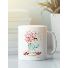 Beyaz Kupa Bardak G180 Aşk Dostluk Arkadaşlık Sevgi Kardeşlik Doğumgünü