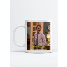 Burhan Altıntop Benim Bu Güzel Feysim Baskılı Porselen Kupa Bardak