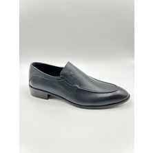 Santorino Ayakkabı Erkek Hakiki Deri Lacivert Antik Neolit Taban Klasik Ayakkabı