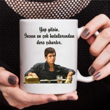 " Yap Gitsin. Insan En Çok Hatalardan Ders Çıkarırlar" Baskılı Beyaz Kupa Bardak